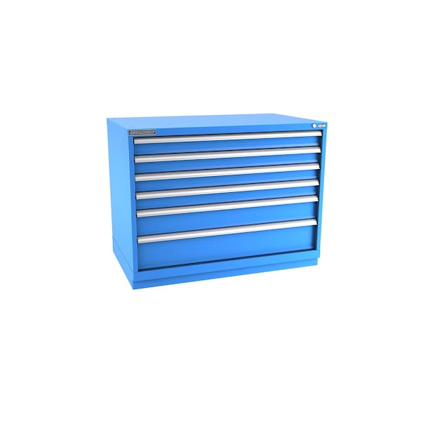 Champion Tool Storage Modular Drawer Cabinet, 6 Drawer, Blue, Steel, 47 in W x 28-1/2 in D x 36 in H E15000601ILCFTB-BB - main